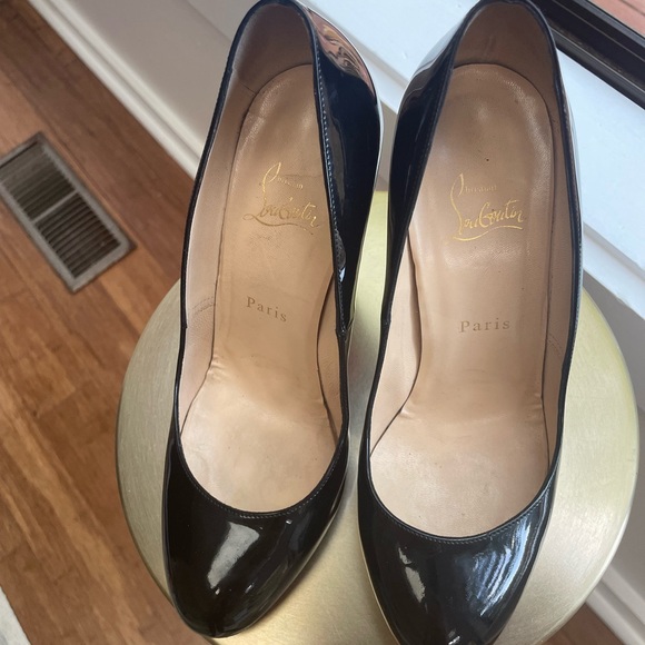 Christian Louboutin 85 mm Pumps - Patent calf leather - Black - Women Size 39 - Picture 10 of 11